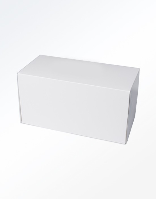 Boîte à bûche blanche 30 cm