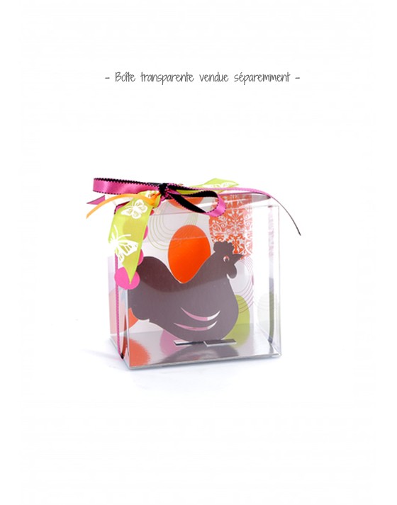 Fronton Oeuf en folie pour boîte transparente pour moulage chocolat 