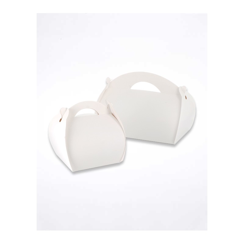 Ecobag Poignée blanche  Emballage pour transport de pâtisseries