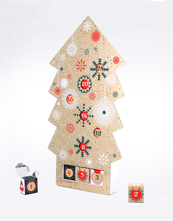 Emballage Noël : Boîtes à bûches - Emballage chocolat - Mini ballotin  chocolat - Les Toqués des Boîtes