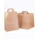 Sac poignée plate kraft