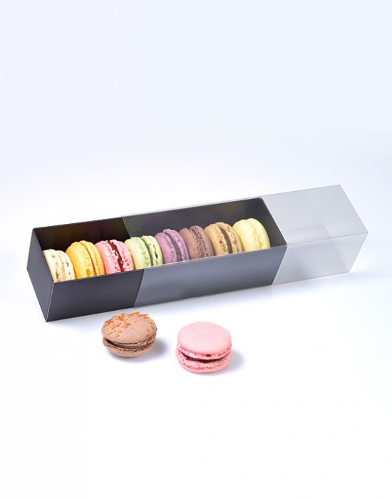 Boite à Macarons Noir Loulou