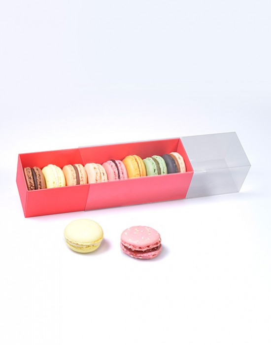 Boite pour Macarons Rouge Coco